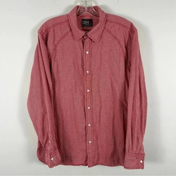 ❤️ DH3 Hound tooth Western snap button shirt XL - Picture 2 of 9
